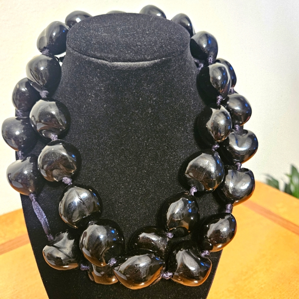 Hawaiian Kukui Nut Lei Necklace